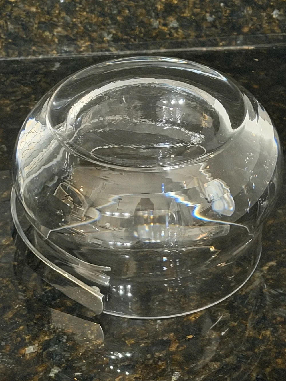 Vintage Boda Sweden Glass Ice Bucket Silver Handle | MCM Vintage Barware